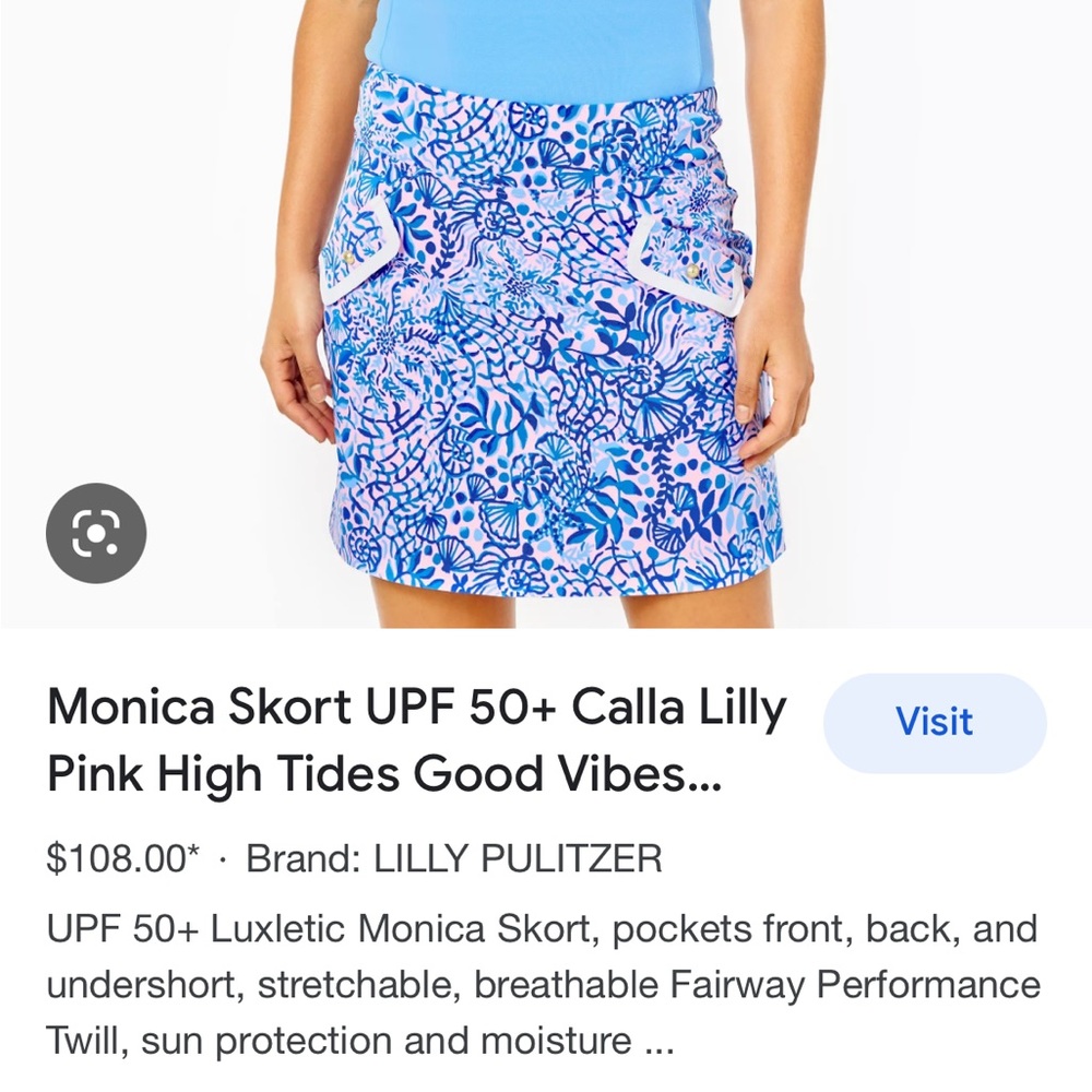 Lilly Pulitzer Monica Luxletic Skort